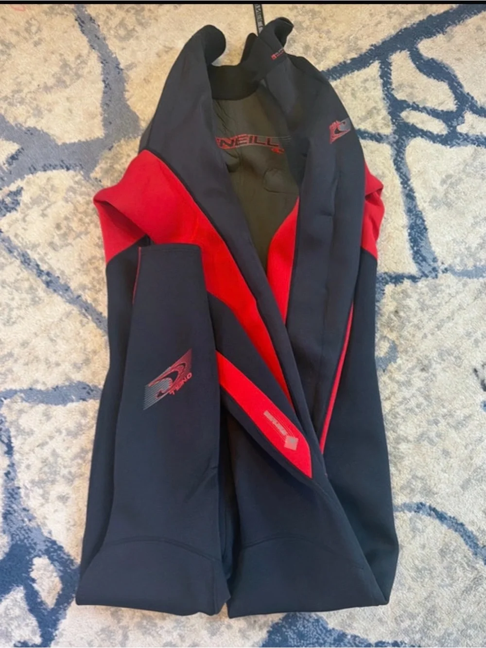 O'Neill man  Black and Red Full Wetsuit One-Piece size xxl